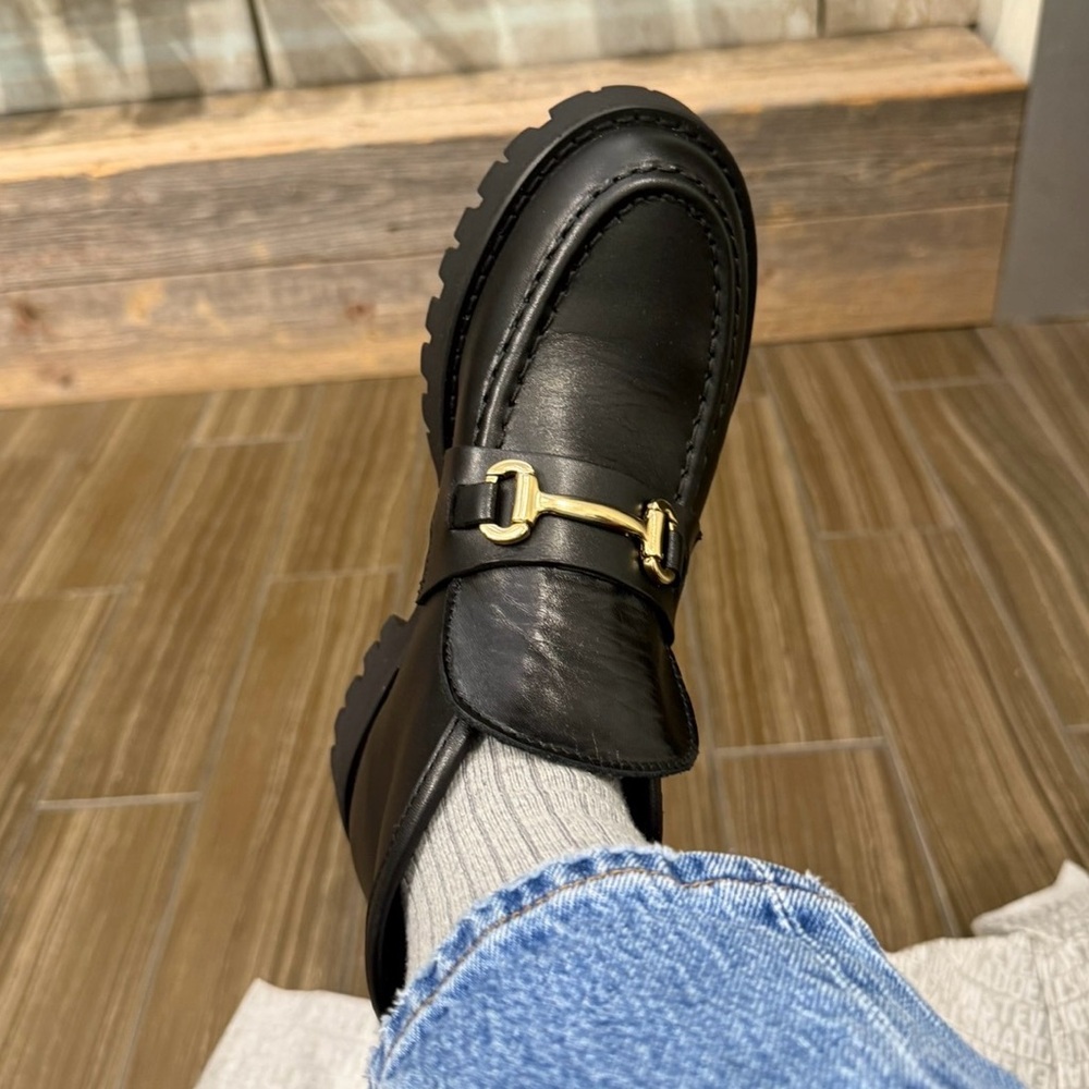STEVE MADDEN LEON BLACK LEATHER